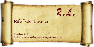 Röck Laura névjegykártya
